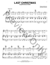 Last Christmas piano sheet music cover